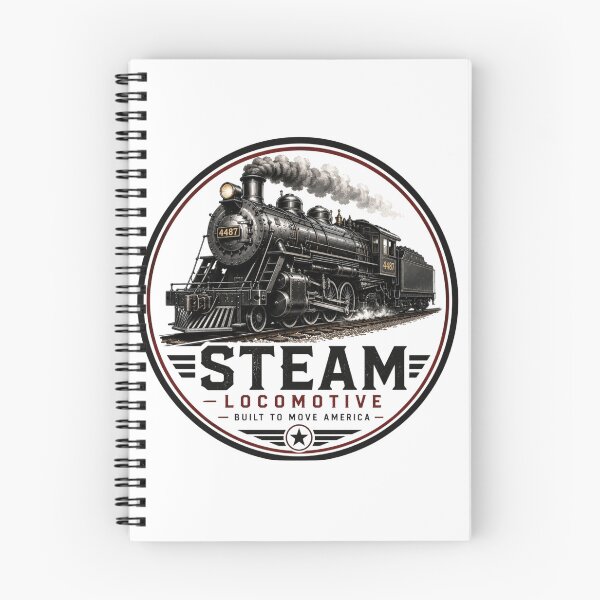Item preview, Vintage Steam Locomotive Railroad Train | Classic American Rail Engine T-Shirt designed and sold by Diesel outlaw .
