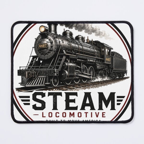 Item preview, Vintage Steam Locomotive Railroad Train | Classic American Rail Engine T-Shirt designed and sold by Diesel outlaw .