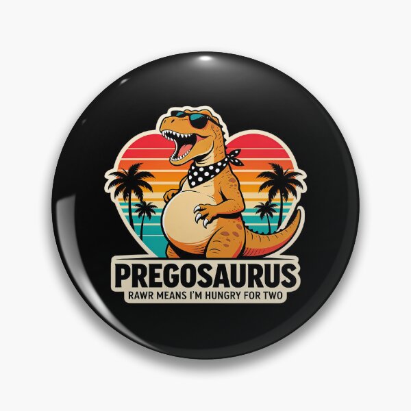 Item preview, Preggosaurus Rawr Means I'm Hungry for Two Funny Pregnancy Dinosaur Mom-to-Be designed and sold by CutOutIdols.