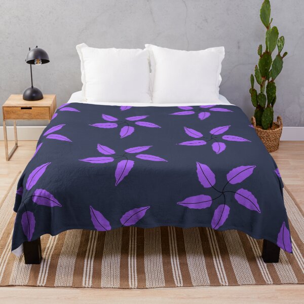 Item preview, Seamless pattern purple leaves, hand-drawn graphic art designed and sold by MagicMaker1984.