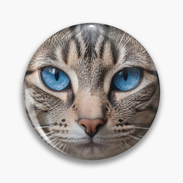 Item preview, Blue cat eyes,focused expression designed and sold by Marcu Ioachim.