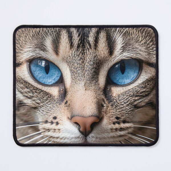 Item preview, Blue cat eyes,focused expression designed and sold by Marcu Ioachim.