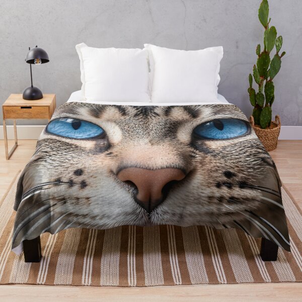 Item preview, Blue cat eyes,focused expression designed and sold by Marcu Ioachim.