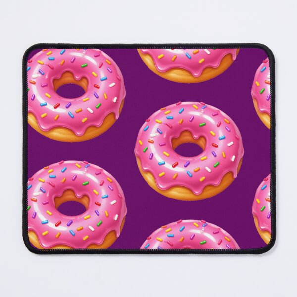 Item preview, Y2K Glossy Pink Donut — Cute Sprinkles Sticker designed and sold by NUFADE.