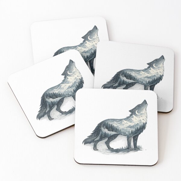 Item preview, Mountain Wolf | Layered Wilderness Paper Cut Art designed and sold by rigelcreation.
