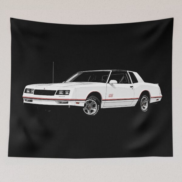 Item preview, 1987 Chevrolet Monte Carlo SS – White G-Body Super Sport Coupe Art designed and sold by Stinky Lincy's Apparel Company.
