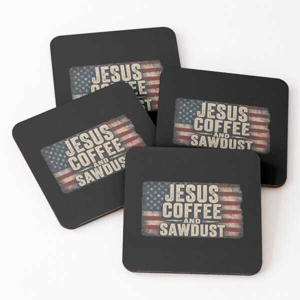 Item preview, Jesus Coffee & Sawdust - Christian Carpenter Woodworking USA designed and sold by OlakunleOloroz.