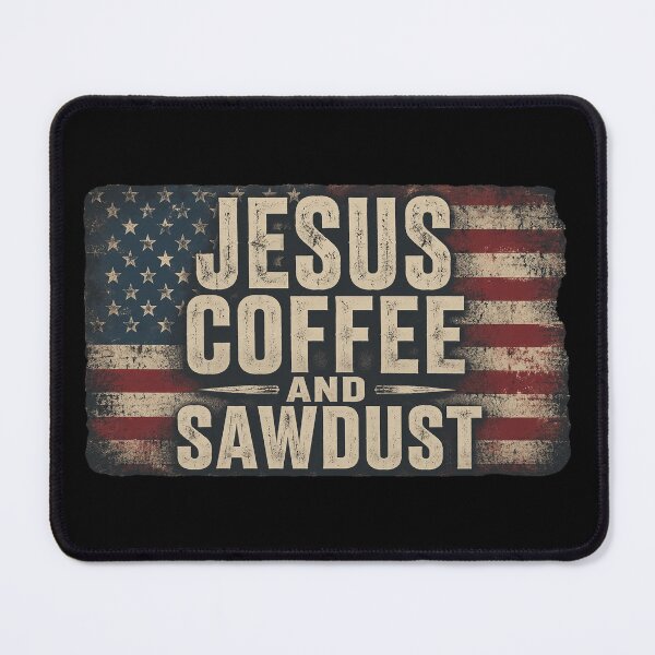 Item preview, Jesus Coffee & Sawdust - Christian Carpenter Woodworking USA designed and sold by OlakunleOloroz.