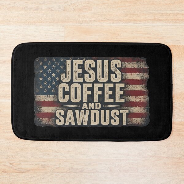 Item preview, Jesus Coffee & Sawdust - Christian Carpenter Woodworking USA designed and sold by OlakunleOloroz.