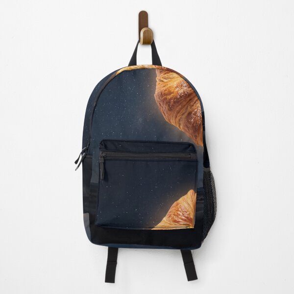 Item preview, Buttery Croissant Crescent Moon in Night Sky designed and sold by ASTRAL ART LAB.