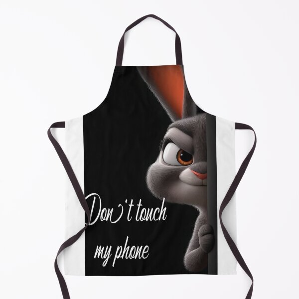 Item preview, Don't Touch My Phone Cute Bunny Sticker | Funny Rabbit Quote | Kawaii Protective Phone Decal designed and sold by ArtisticShape.