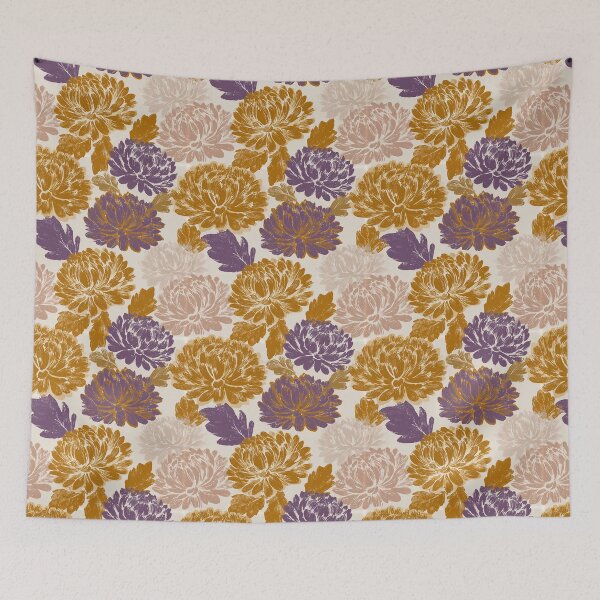 Item preview, Edgy Chrysanthemum  - Flower Bouquet Pattern  - Christmas Gift Baskets designed and sold by RoyalStarsPatts.