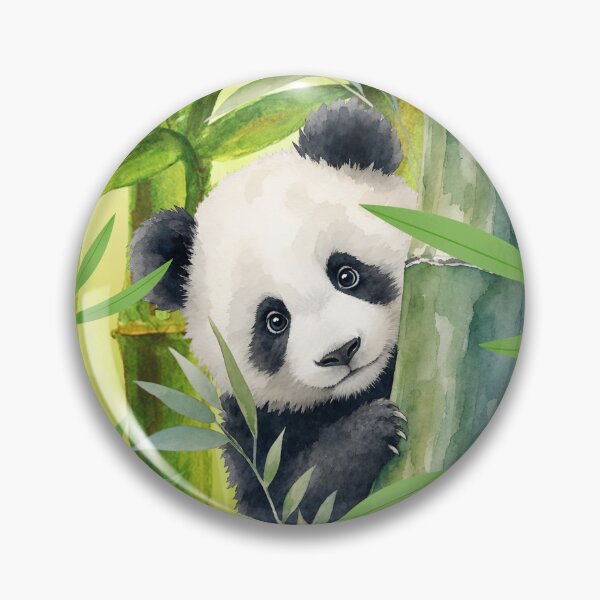 Item preview, Adorable Watercolor Panda in Eucalyptus Tree | Cute Woodland Animal Art | Nature Lover Gift designed and sold by PureHopeStudio.