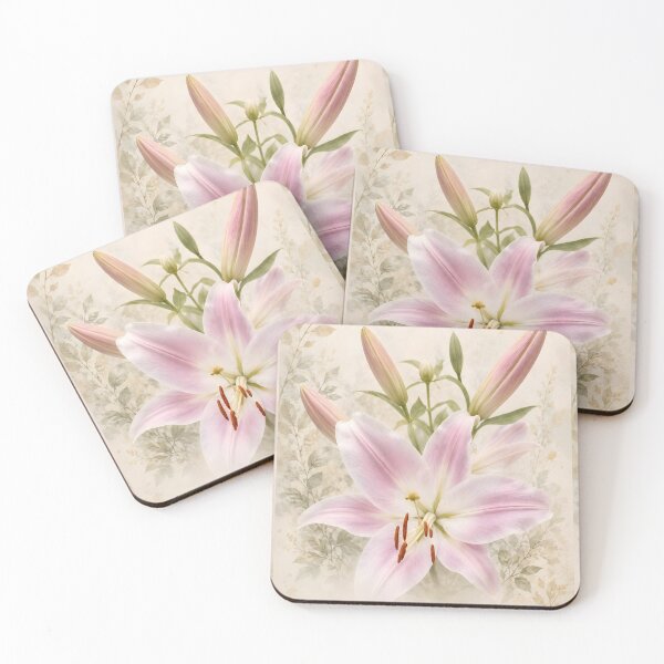 Item preview, Pink Lily Botanical Flow designed and sold by Violafleurviolett.