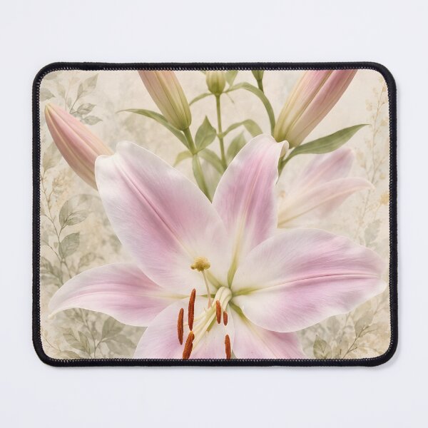 Item preview, Pink Lily Botanical Flow designed and sold by ViolafleurViolett.