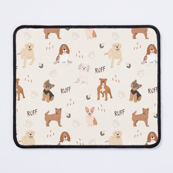 Item preview, Minimalist Flat Design All Dog Breeds Cream Pattern designed and sold by svitlaarty.