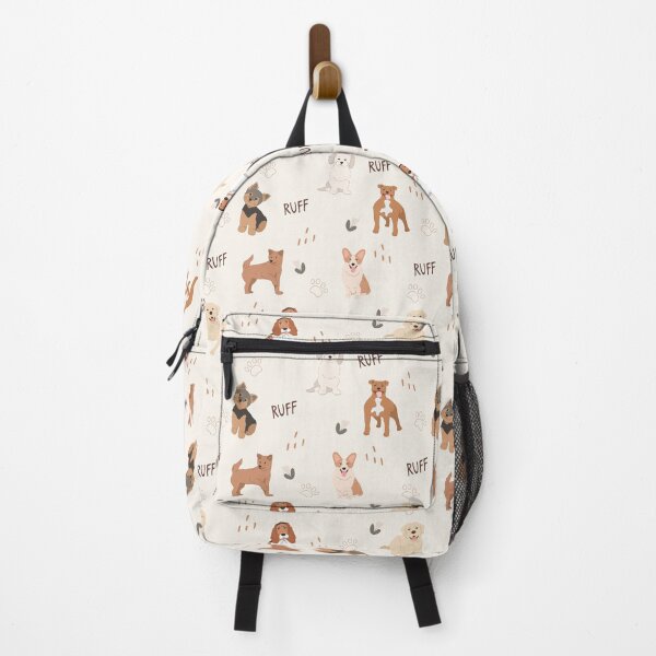 Item preview, Minimalist Flat Design All Dog Breeds Cream Pattern designed and sold by svitlaarty.
