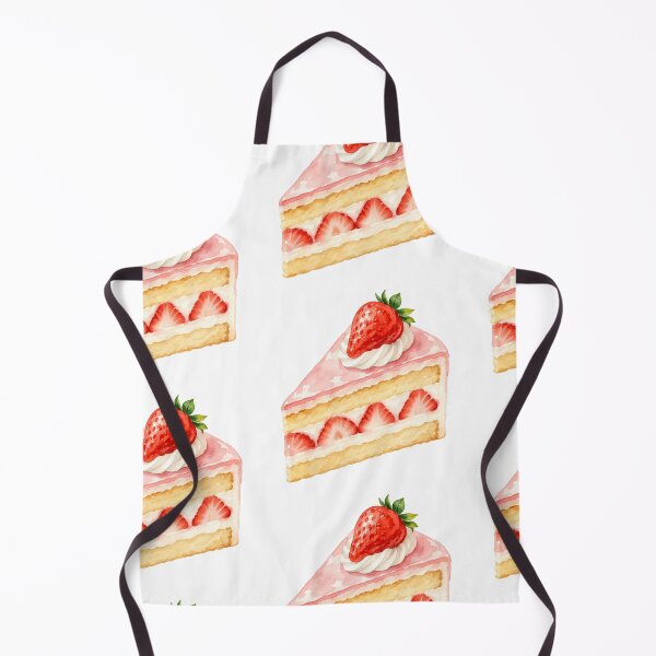 Item preview, Watercolor Strawberry Cake — Soft Dessert Art Sticker designed and sold by NUFADE.
