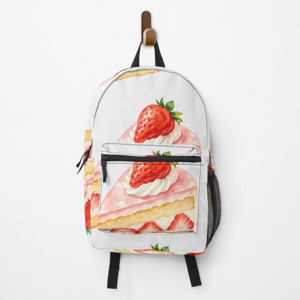 Item preview, Watercolor Strawberry Cake — Soft Dessert Art Sticker designed and sold by NUFADE.
