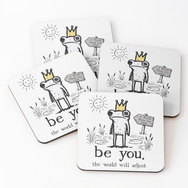 Item preview, Be You The World Will Adjust Funny Frog Crown  designed and sold by gear-posters.