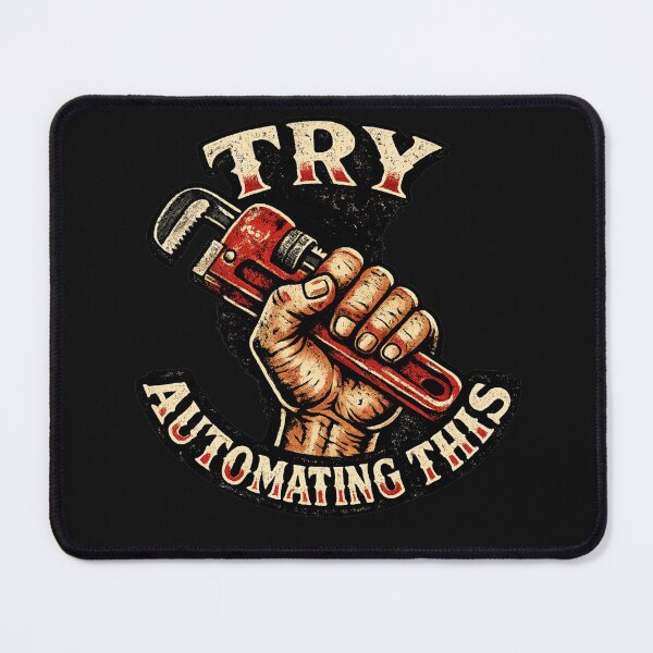 Item preview, Try Automating This Blue Collar Pride Humor designed and sold by yanejoy.