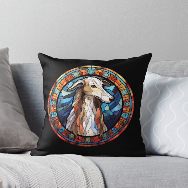 Item preview, Borzoi Dog Stained Glass Leadlight Artistic Design Mom Dad designed and sold by rafaeltto.