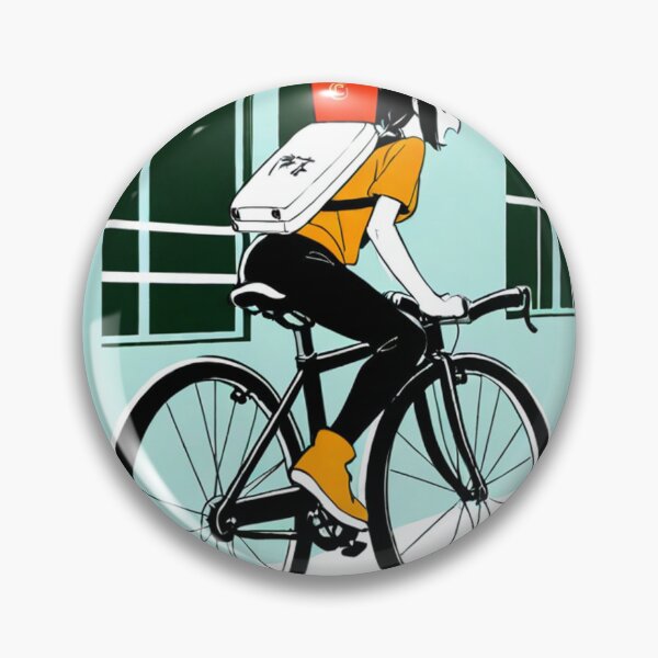 Item preview, Art - Bicycle Delivery Scene, Japanese Manga Aesthetic designed and sold by AnimeShin.