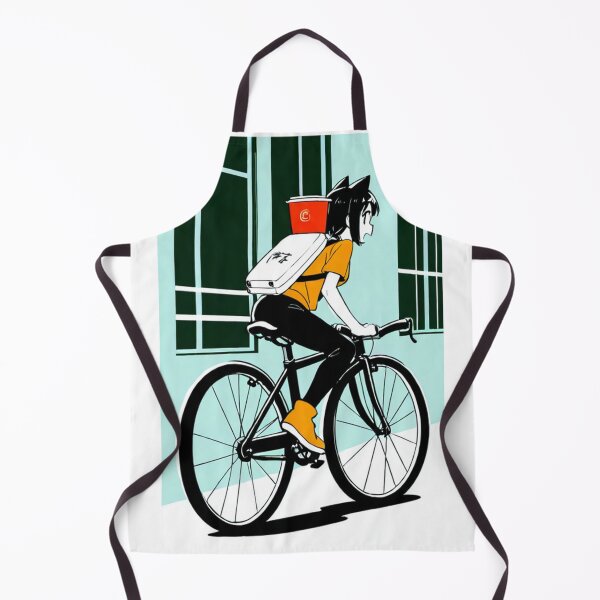 Item preview, Art - Bicycle Delivery Scene, Japanese Manga Aesthetic designed and sold by AnimeShin.