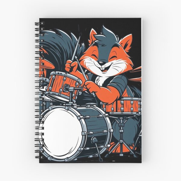 Item preview, Cool Squirrel Playing Drums Rock Musician Drummer Gift Shirt designed and sold by VectorForge.