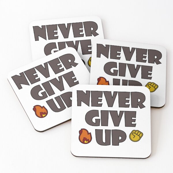 Item preview, Copy of Never give UP - Brown designed and sold by MikkySketch.