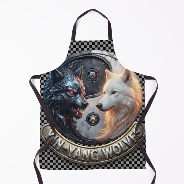 Item preview, Yin‑Yang Wolves – Dual Spirit Emblem designed and sold by MalinStyle.