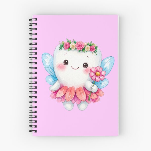 Item preview, Cute Tooth Fairy Holding a Flower | Watercolor Fairy Tooth designed and sold by Mommy-Smile.