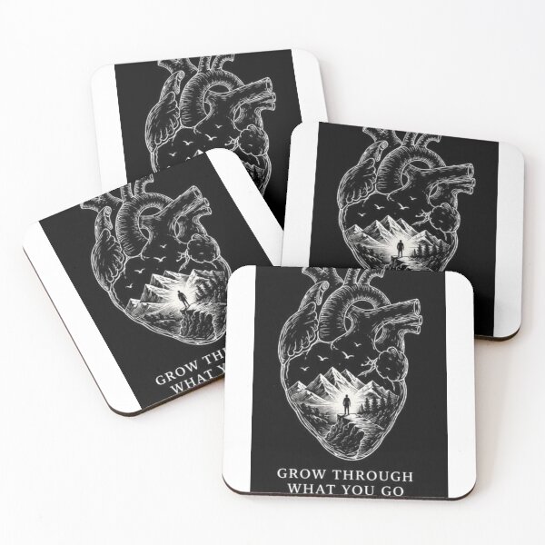 Item preview, Grow Through What You Go Through | Anatomical Heart Motivation designed and sold by ameerasif.