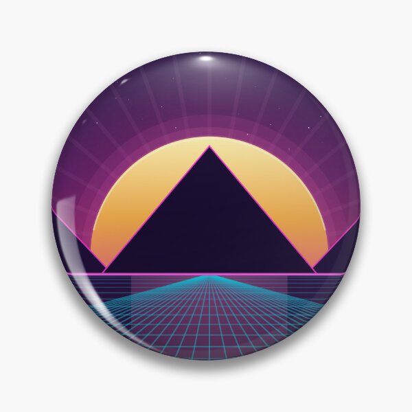 Item preview, Neon Horizon – Synthwave Retrowave Sunset designed and sold by SokolPrint.
