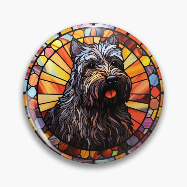 Item preview, Bouvier Des Flandres Dog Stained Glass Leadlight Artistic Design Mom Dad designed and sold by rafaeltto.