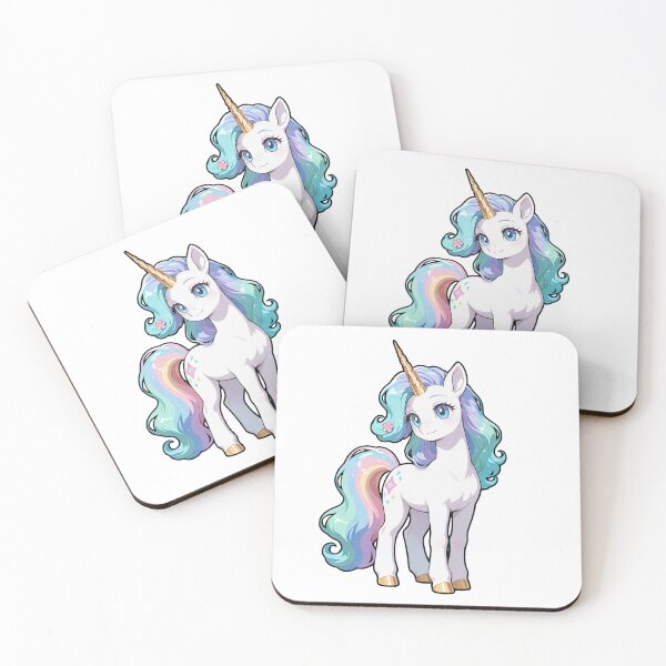 Item preview, Cute Unicorn with Golden Horn designed and sold by RenderedDesires.