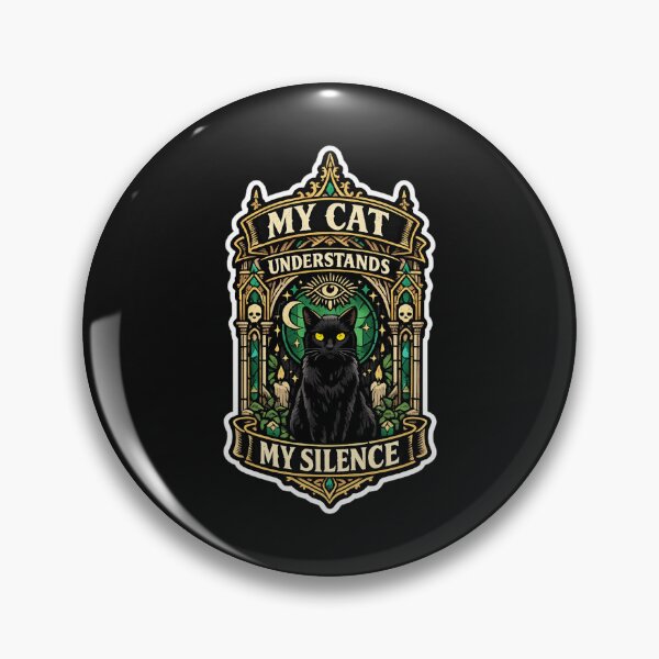 Item preview, My Cat Understands My Silence Gothic Dark Academia designed and sold by yanejoy.