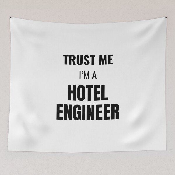 Item preview, Trust Me I'm a Hotel Engineer (Black) designed and sold by ShipCrewNation.