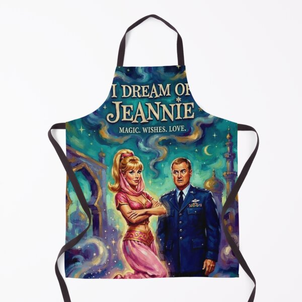 Item preview, I Dream of Jeannie Retro Fantasy Sitcom Magic Bottle Astronaut Tribute Art TV Show Poster designed and sold by Art's Diner.