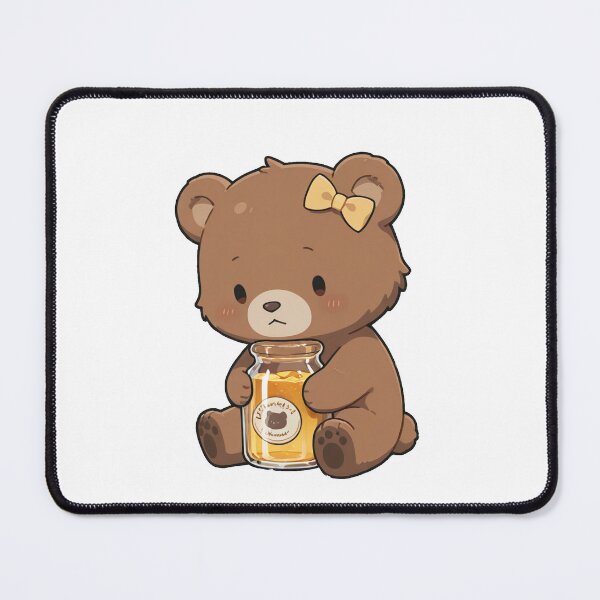 Item preview, Cute Bear with Honey Jar designed and sold by RenderedDesires.