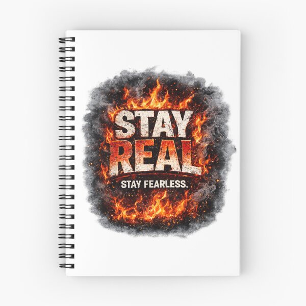 Item preview, Stay Real Stay Fearless T-Shirt Design  designed and sold by Saeed  Ahmad.