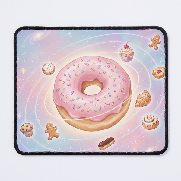 Item preview, Donut Solar System with Orbiting Pastry Planets designed and sold by ASTRAL ART LAB.