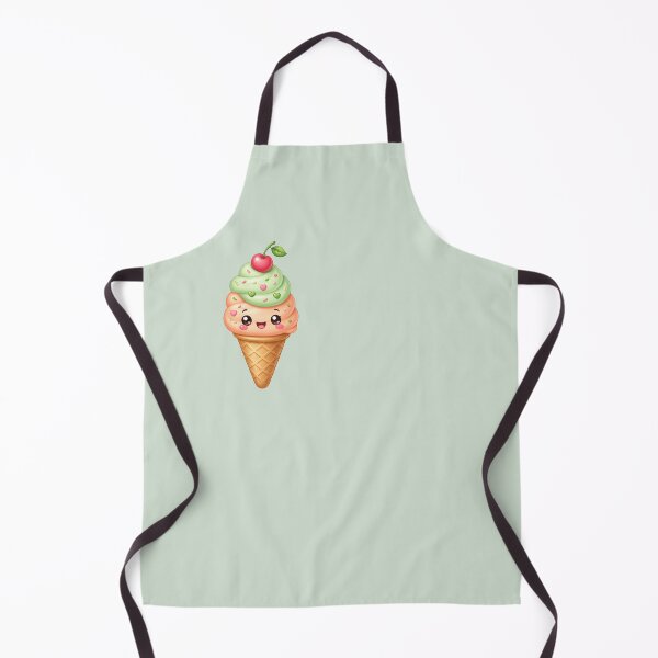 Item preview, Cute Pastel Ice Cream Cone — Kawaii Summer Sticker designed and sold by NUFADE.