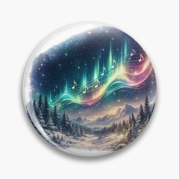 Item preview, Northern Lights as Sound Waves | Aurora Music Abstract | Nature Inspired Graphic Illustration designed and sold by NatureHarmony16.