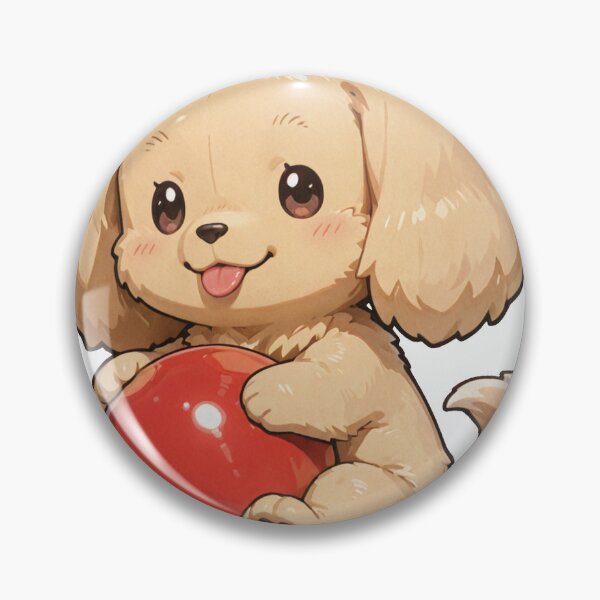 Item preview, Cute Puppy with Red Ball designed and sold by RenderedDesires.