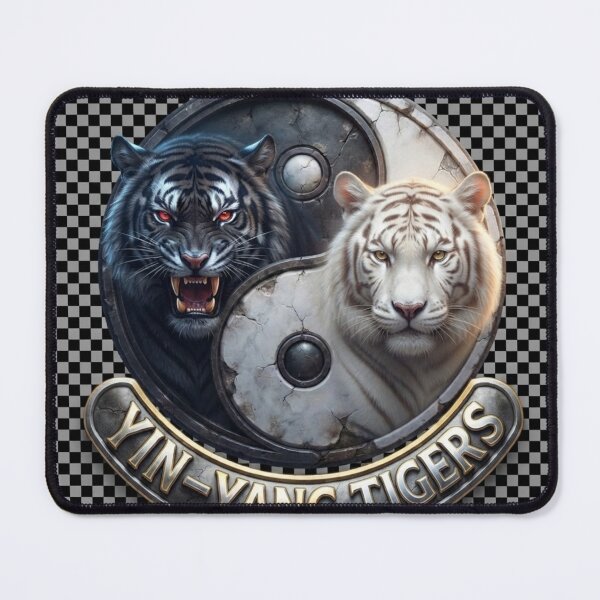 Item preview, Yin‑Yang Tigers – Dual Power Emblem designed and sold by MalinStyle.