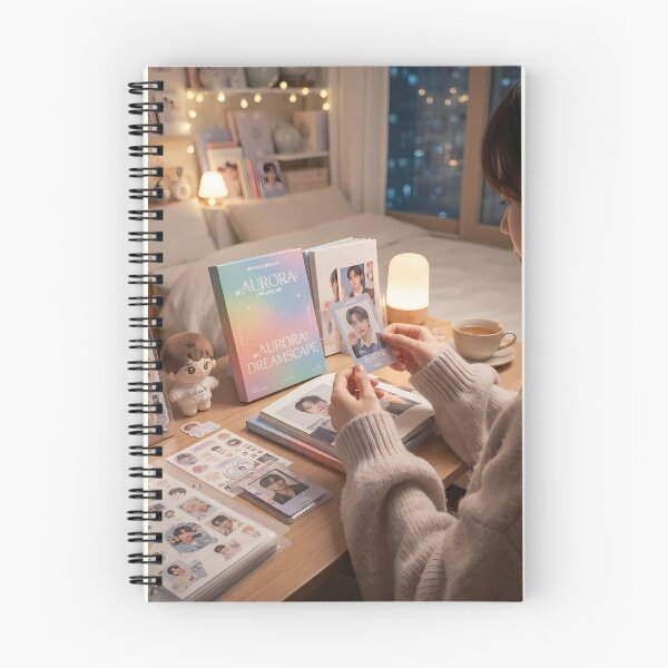 Item preview, Cozy K-Pop Album Unboxing Night with Photo Card designed and sold by SOOstudio73.