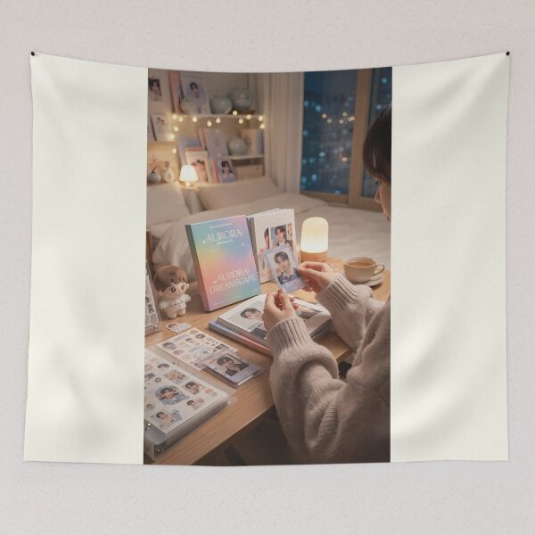 Item preview, Cozy K-Pop Album Unboxing Night with Photo Card designed and sold by SOOstudio73.