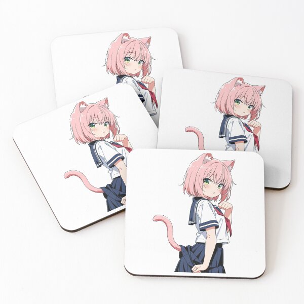 Item preview, Art - Cat Girl, Colorful kawaii manga illustration designed and sold by AnimeShin.