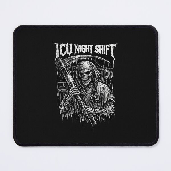Item preview, ICU Night Shift Heavy Metal Nurse Humor designed and sold by yanejoy.